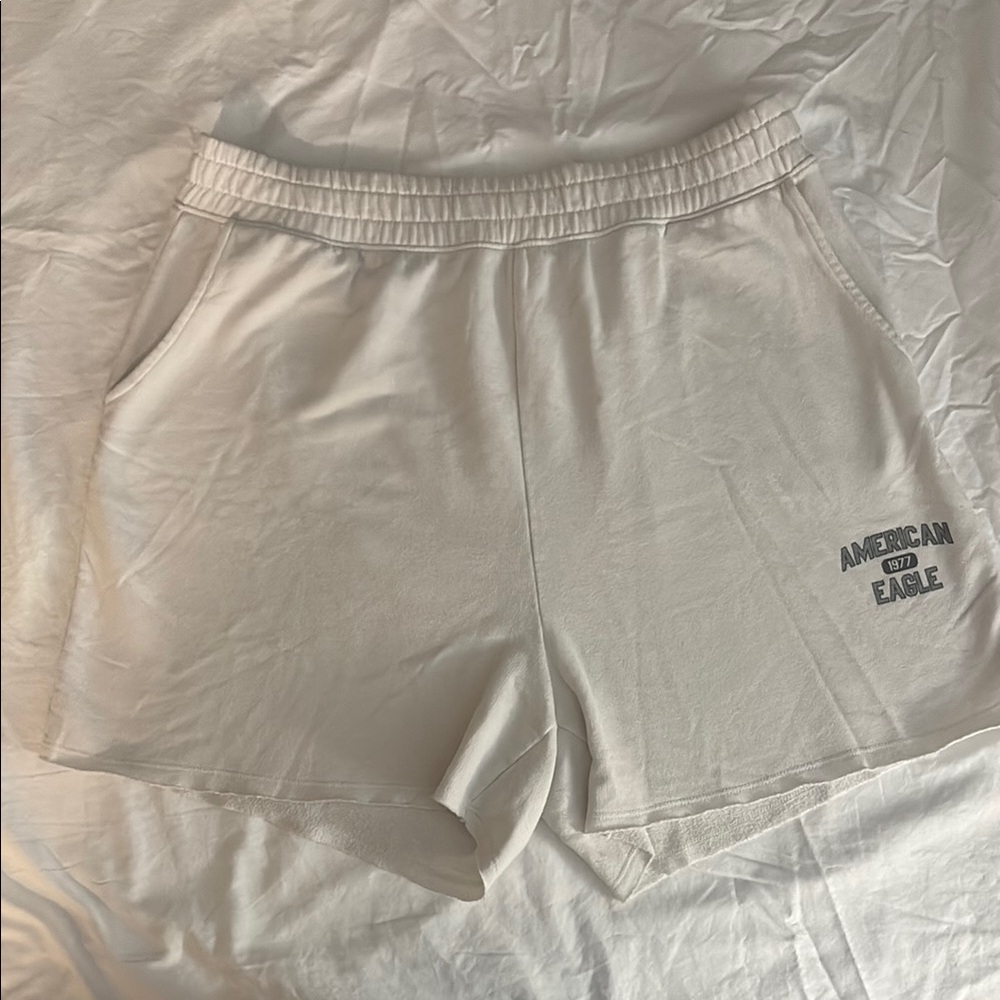 American Eagle Outfitters White Athletic Shorts
